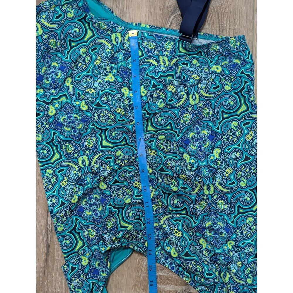Title Nine One Piece Moroccan Tile Boho Swimsuit Women's Large Adjustable - Picture 8 of 13